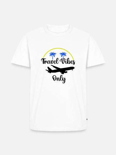 Travel Vibes Only - Men's Premium Organic T-Shirt - white