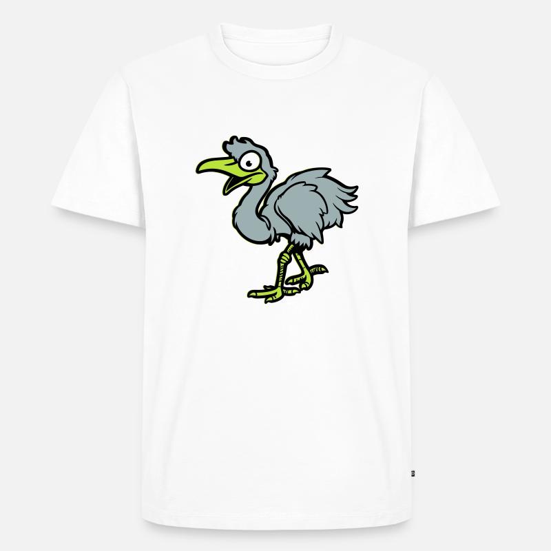 strauß comic - Männer Premium Bio T-Shirt - Weiß