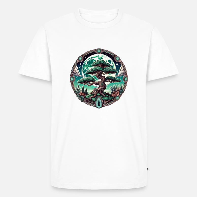 Uralter Baum des Lebens - Männer Premium Bio T-Shirt - Weiß