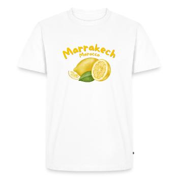 Marrakech - Voyage - Vacances - Marrakech - Maroc - T-shirt Premium bio Homme - blanc - Devant - Nico (187cm)