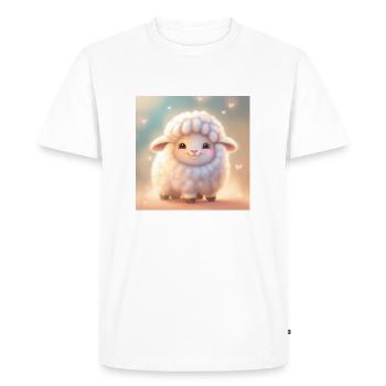 moutons moutons - T-shirt Premium bio Homme - blanc - Devant - Nico (187cm)