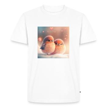 Vögle liebe - T-shirt Premium bio Homme - blanc - Devant - Nico (187cm)