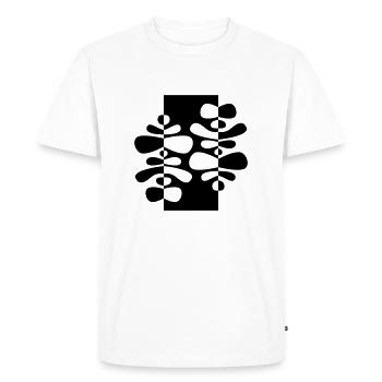 Ornement abstrait et contrasté - T-shirt Premium bio Homme - blanc - Devant - Nico (187cm)