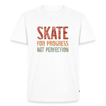 Conception de planche à roulettes pour planche à roulettes - T-shirt Premium bio Homme - blanc - Devant - Nico (187cm)