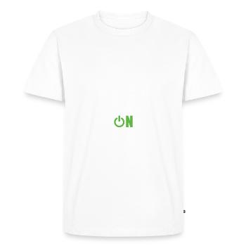 Mode drone activé - T-shirt Premium bio Homme - blanc - Devant - Nico (187cm)