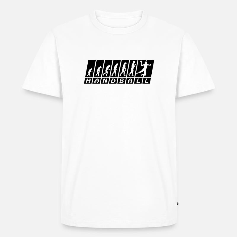 Evolution Handball - T-shirt Premium bio Homme - blanc
