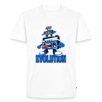 technology evolution cool unique design - Men's Premium Organic T-Shirt - white - Front - Nico (187cm)