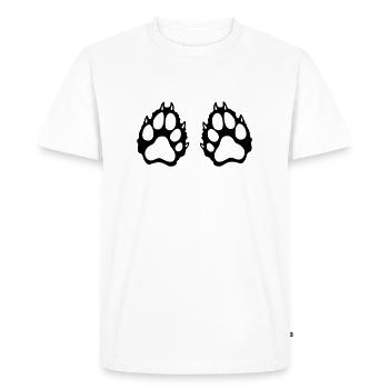 ours - T-shirt Premium bio Homme - blanc - Devant - Nico (187cm)