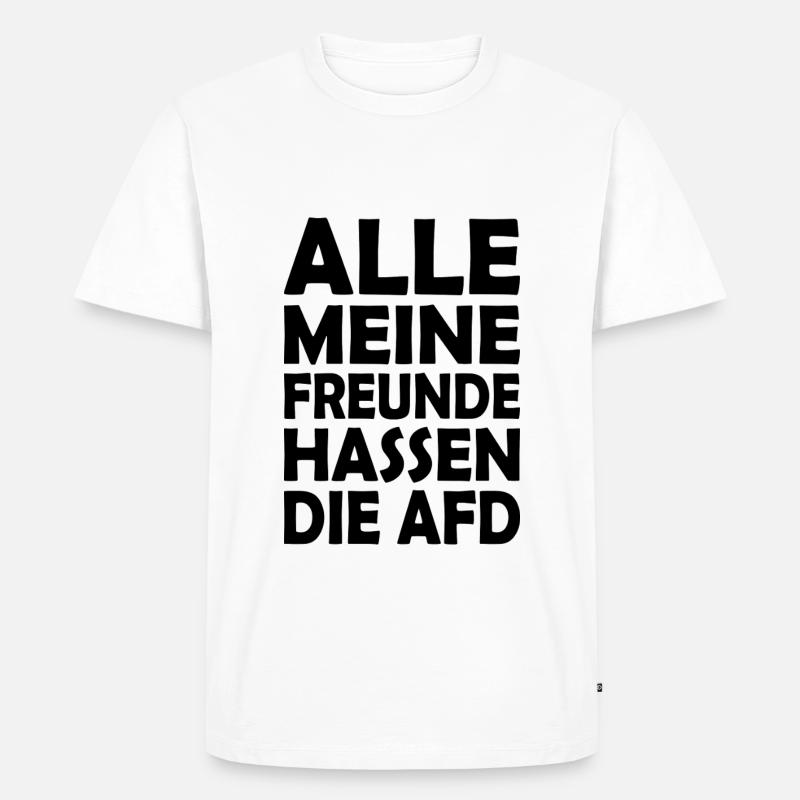 afd - Männer Premium Bio T-Shirt - Weiß