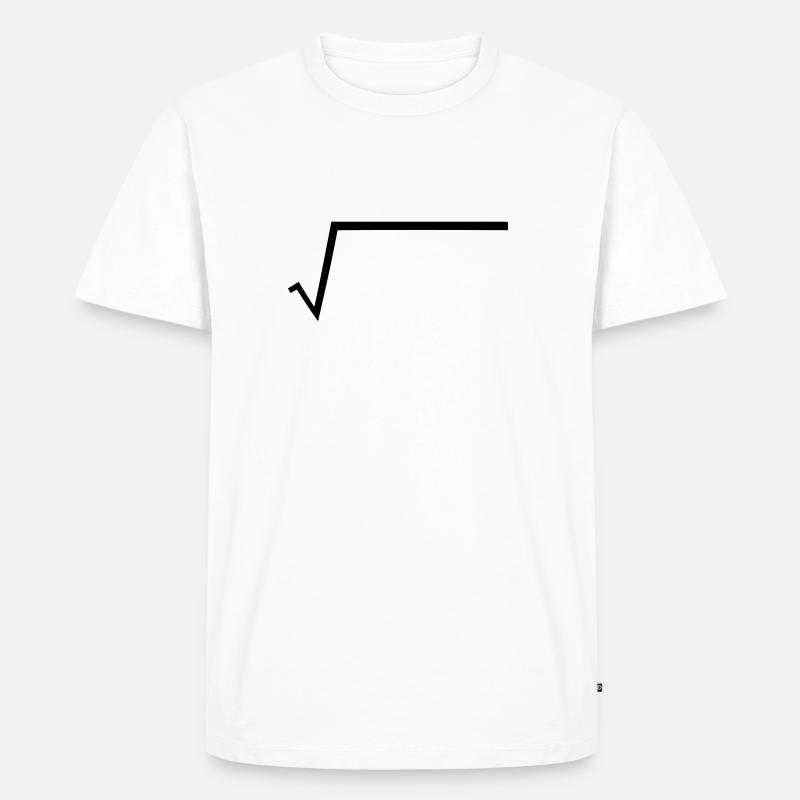 Wurzel - Mathe - Männer Premium Bio T-Shirt - Weiß
