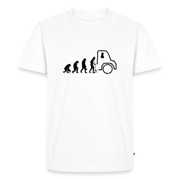 Unimog Evolution - Offroad - Couleurs modifiables - T-shirt Premium bio Homme - blanc - Devant - Nico (187cm)