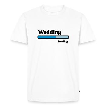Wedding loading - T-shirt Premium bio Homme - blanc - Devant - Nico (187cm)