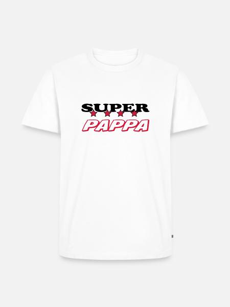 Super pappa - Men's Premium Organic T-Shirt - white