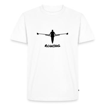Rowing - T-shirt Premium bio Homme - blanc - Devant - Nico (187cm)