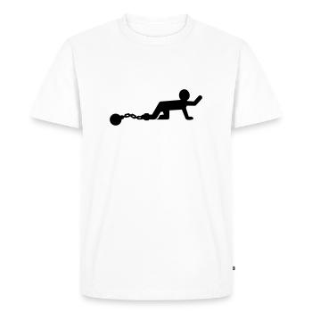 Enterrement jeune garçon - T-shirt Premium bio Homme - blanc - Devant - Nico (187cm)