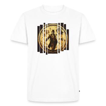 Design Timeless - Men's Premium Organic T-Shirt - white - Front - Nico (187cm)