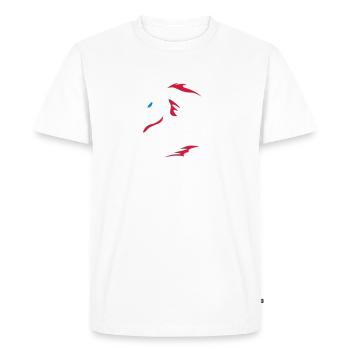 ❤️👄🐉Dragon en caractère chinois-Dragon d'amour- 龍 - T-shirt Premium bio Homme - blanc - Devant - Nico (187cm)