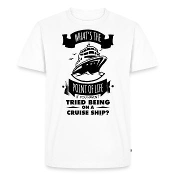 Signification de life Cruises Holiday Adventure - T-shirt Premium bio Homme - blanc - Devant - Nico (187cm)