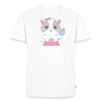 Princess Cats Pet Cat Mama - Men's Premium Organic T-Shirt - white - Front - Nico (187cm)
