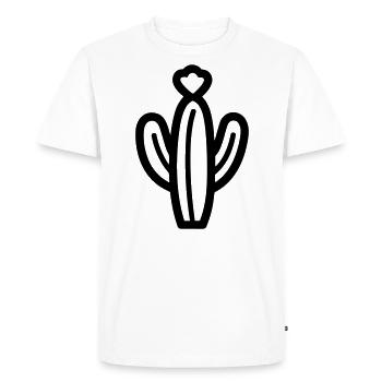Cactus - Men's Premium Organic T-Shirt - white - Front - Nico (187cm)