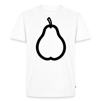 pear - Men's Premium Organic T-Shirt - white - Front - Nico (187cm)