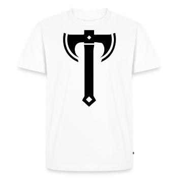 hache - T-shirt Premium bio Homme - blanc - Devant - Nico (187cm)