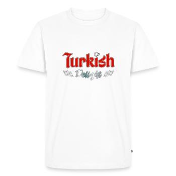 Turkish Delight - Men's Premium Organic T-Shirt - white - Front - Nico (187cm)