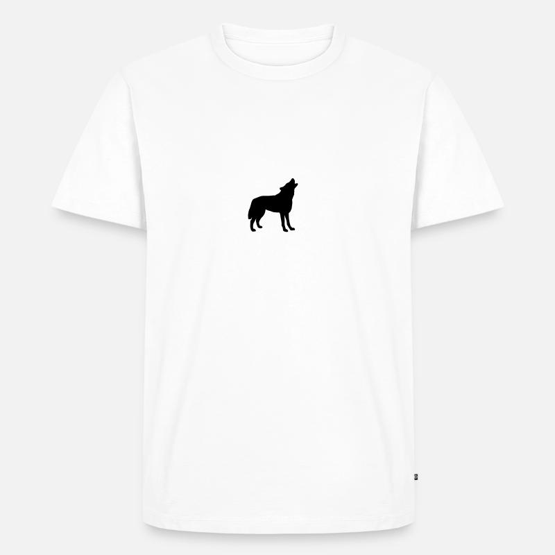 wolf_092011_c_2c - T-shirt Premium bio Homme - blanc