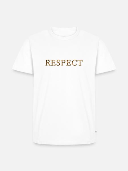 RESPECT - Men's Premium Organic T-Shirt - white