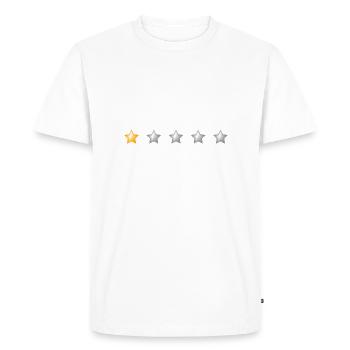 Les gens - quel cauchemar d’humour à faible nombre d’étoiles - T-shirt Premium bio Homme - blanc - Devant - Nico (187cm)