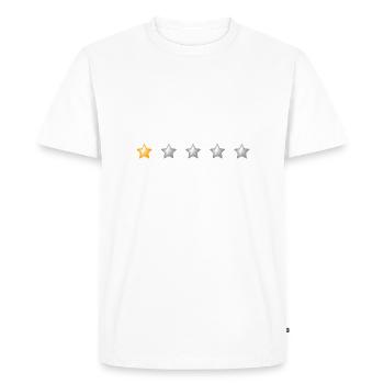 Les gens - quel cauchemar d’humour à faible nombre d’étoiles - T-shirt Premium bio Homme - blanc - Devant - Nico (187cm)