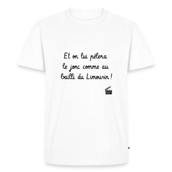 Les Visiteurs : Réplique culte - Humour noir - T-shirt Premium bio Homme - blanc - Devant - Nico (187cm)