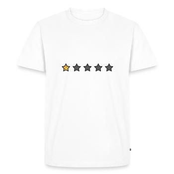 Les gens - quel cauchemar d’humour à faible nombre d’étoiles - T-shirt Premium bio Homme - blanc - Devant - Nico (187cm)