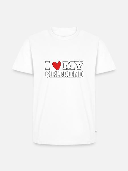 J’aime ma copine - T-shirt Premium bio Homme - blanc