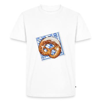 Bretzel Bretzel Bretzel Brese Bretzel Illustration Dessin animé - T-shirt Premium bio Homme - blanc - Devant - Nico (187cm)