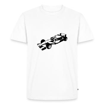 Formula1 - T-shirt Premium bio Homme - blanc - Devant - Nico (187cm)