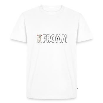 Lammfromm - Vous êtes innocent. TOUJOURS! - T-shirt Premium bio Homme - blanc - Devant - Nico (187cm)