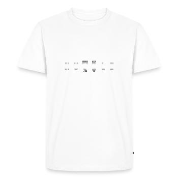 Hustle & Humble - T-shirt Premium bio Homme - blanc - Devant - Nico (187cm)