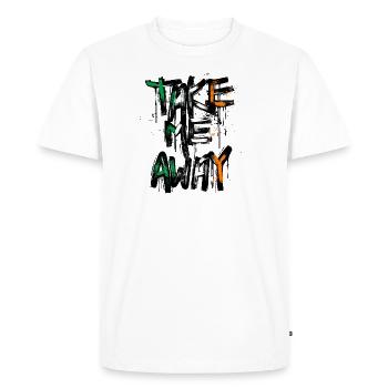 Drapeau de l’Irlande Mal du pays Drapeau irlandais Dublin - T-shirt Premium bio Homme - blanc - Devant - Nico (187cm)