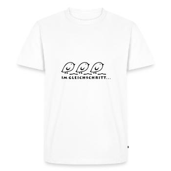 Tweetlercools - IN THE SAME STEP - Men's Premium Organic T-Shirt - white - Front - Nico (187cm)