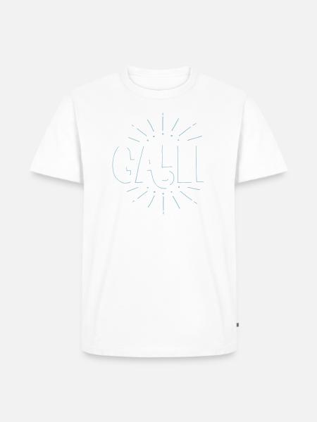 GALLI | Halli Galli | Party Duo | Partnerlook - Männer Premium Bio T-Shirt - Weiß