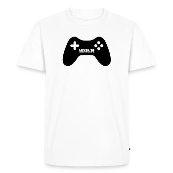 Level 18 Complete - Gamepad - Player - Men's Premium Organic T-Shirt - white - Front - Nico (187cm)