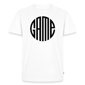 Game - Men's Premium Organic T-Shirt - white - Front - Nico (187cm)