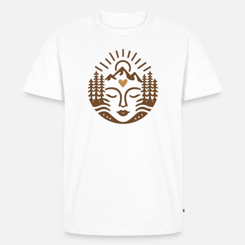 Feiere die Mutter Erde - Männer Premium Bio T-Shirt - Weiß