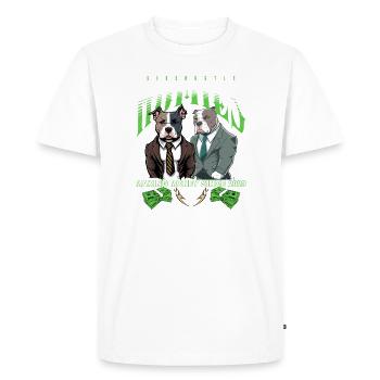 Sidehustle Homies - making money since 2023 - Men's Premium Organic T-Shirt - white - Front - Nico (187cm)