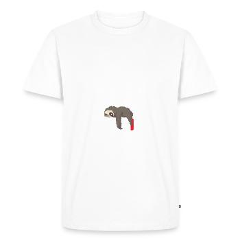 I'm not lazy I'm on energy saving mode - Men's Premium Organic T-Shirt - white - Front - Nico (187cm)