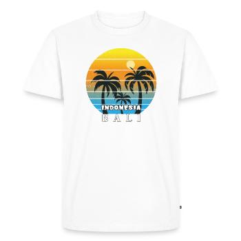 Bali - Indonésie - T-shirt Premium bio Homme - blanc - Devant - Nico (187cm)