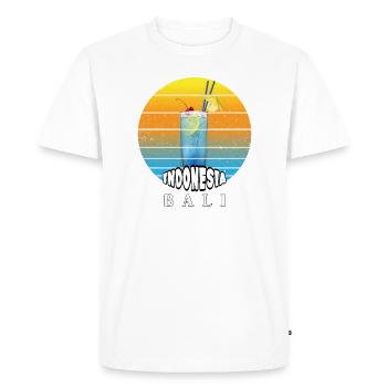 Bali - Indonésie - T-shirt Premium bio Homme - blanc - Devant - Nico (187cm)