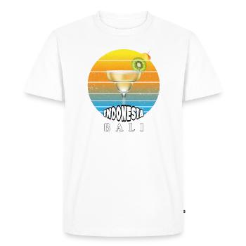 Bali - Indonésie - T-shirt Premium bio Homme - blanc - Devant - Nico (187cm)