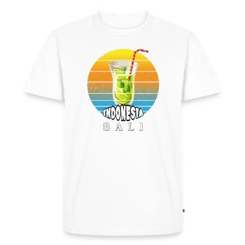 Bali - Indonésie - T-shirt Premium bio Homme - blanc - Devant - Nico (187cm)